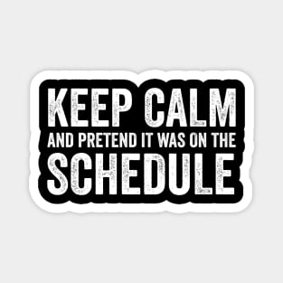 Keep Calm and Pretend It's on the Schedule shirt, Vetmed shirt, Work Life Magnet