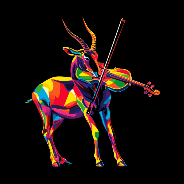 Gemsbok Playing Violin by JH Mart