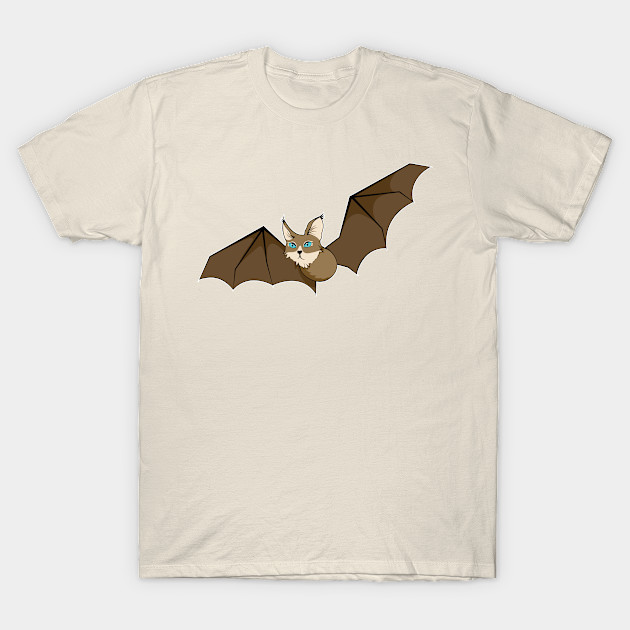 Funny And Cool Bat Cat Flying To Get You Bat Cat T Shirt