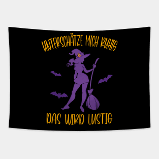 Hexe Lustiges Damen Halloween Tapestry