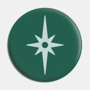 Mid-Mod Atomic Starburst Pin