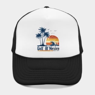 Gulf of Mexico Since 1672 Retro Vintage Beach Hat