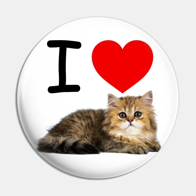 I HEART FLUFFY TABBY PERSIAN CAT Pin by EmoteYourself