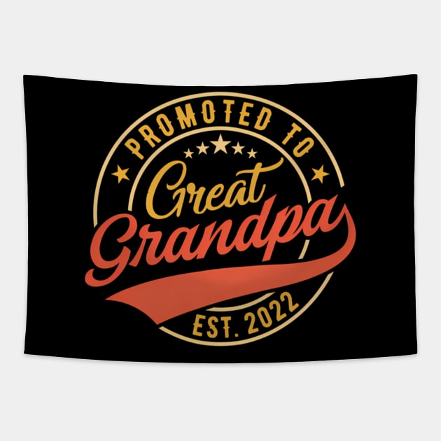 Promoted To Grandpa Est 2022 New Grandpa Grandpa Tapestry by Sink-Lux