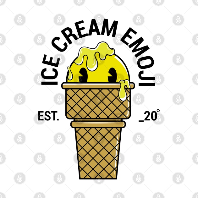 Ice cream emoji T-shirt by Darts design studio