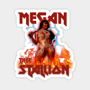 Hip Hop Retro Megan Thee Stallion Magnet