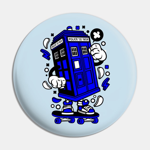 Police box Pin by clickprint