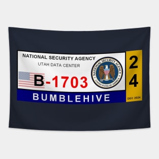 NSA Bumblehive Vehicle Access Pass Tapestry