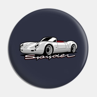 Silver Spyder 550 Vintage Car Pin