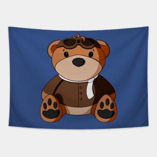 Aviator Teddy Bear Tapestry