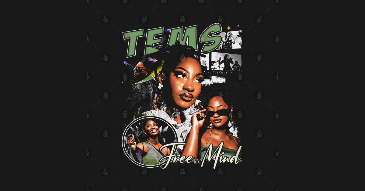 Tems Free Mind Tems TShirt TeePublic