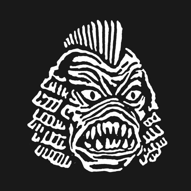 Monster House Records Crest White - Back Logo by monsterhouseorl