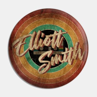 Elliott Smith #2 Vintage Circle Art Pin