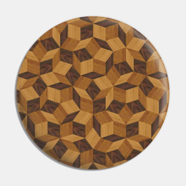 Wood marquetry Pin by ghjura