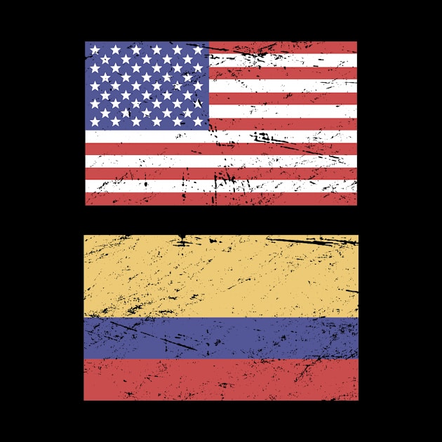 United States Flag & Colombia Flag by Wizardmode