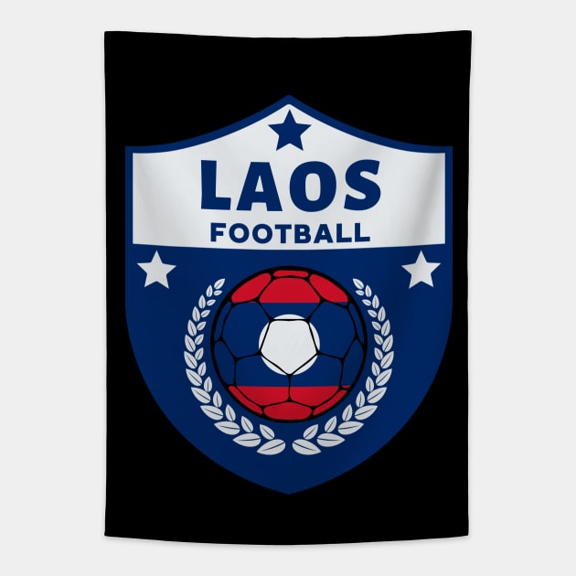 Laos Football Tapestry by footballomatic