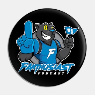 Fanthusiast Mascot Logo Pin