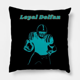 Miami Dolphins Football Team Fan T-Shirt Pillow