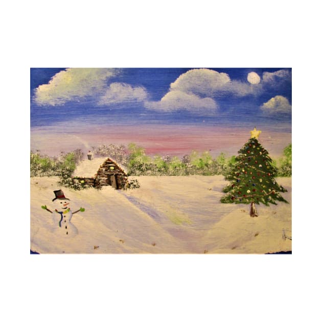 Christmas scene by Allison Prior Art