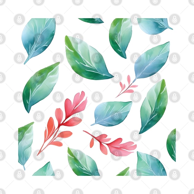 Petite Floral Foliage: Delicate Leaf Patterns by Arsy Art