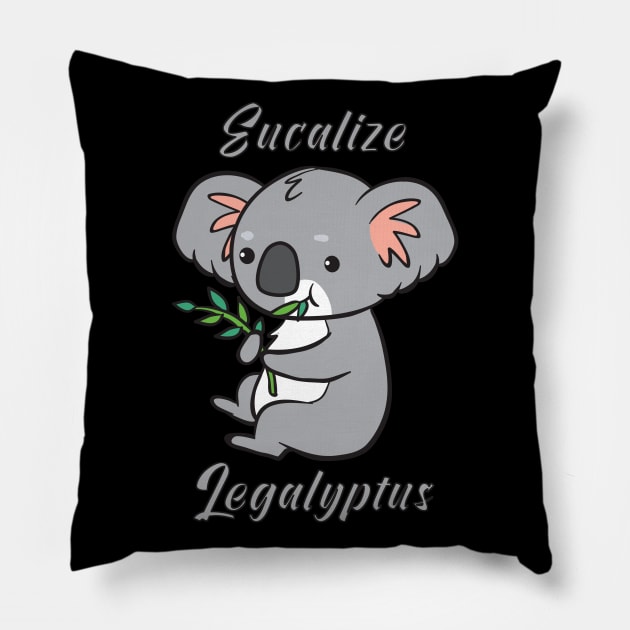 Eucalize Legalyptus Pillow by theanimaldude