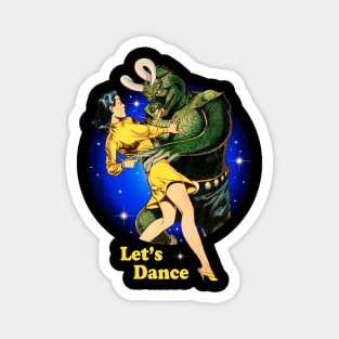 Vintage Alien Monster Dance Magnet