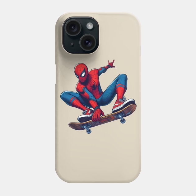 Unleash the Edge: Captivating Anti-Hero Skateboard Art Prints for a Modern and Rebellious Ride! Phone Case by insaneLEDP