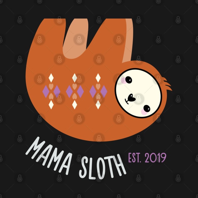 Mama Sloth by Mint Cloud Art Studio