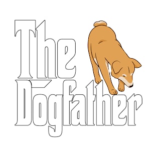 Shiba Inu Dog Dad Dogfather Dogs Daddy Father Rottie T-Shirt