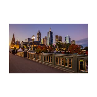 Melbourne from Princess Bridge, Victoria, Australia. T-Shirt