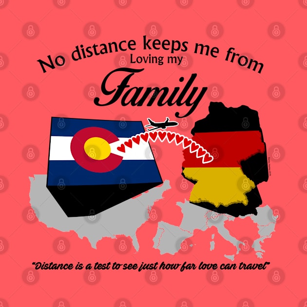 No Distance Loving my Family - Colorado by Illustratorator