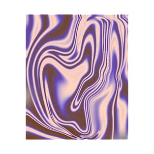 Minimalist Aesthetic Retro Liquid Swirl Abstract Pattern Phone Cases T-Shirt