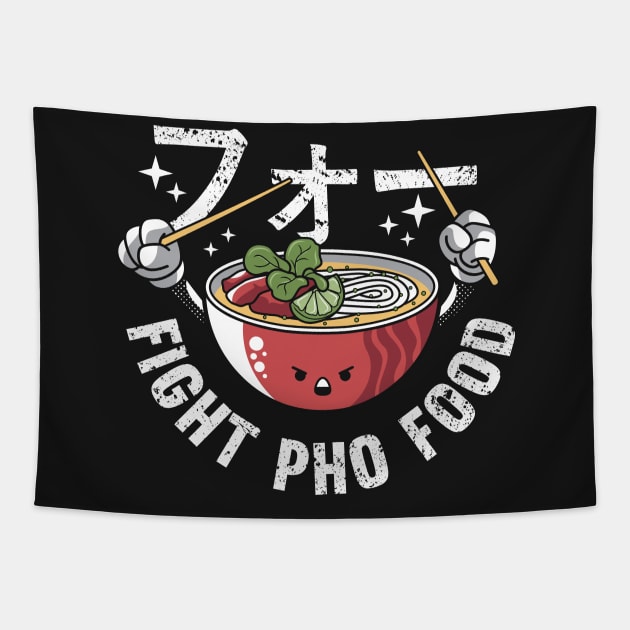 Fight Pho Food Tapestry by spacedowl