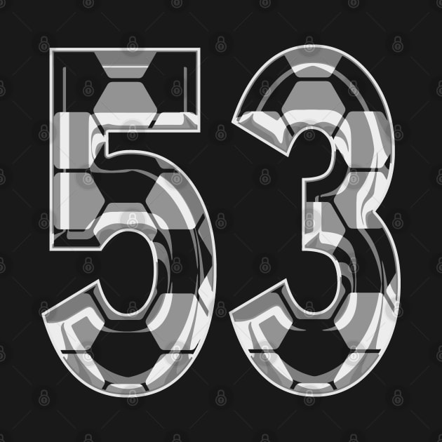 Soccer Number 53 Soccer Jersey #53 Soccer Mom Player Fan by TeeCreations