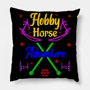 Hobby Horsing Hobbyhorse Adventure Pillow