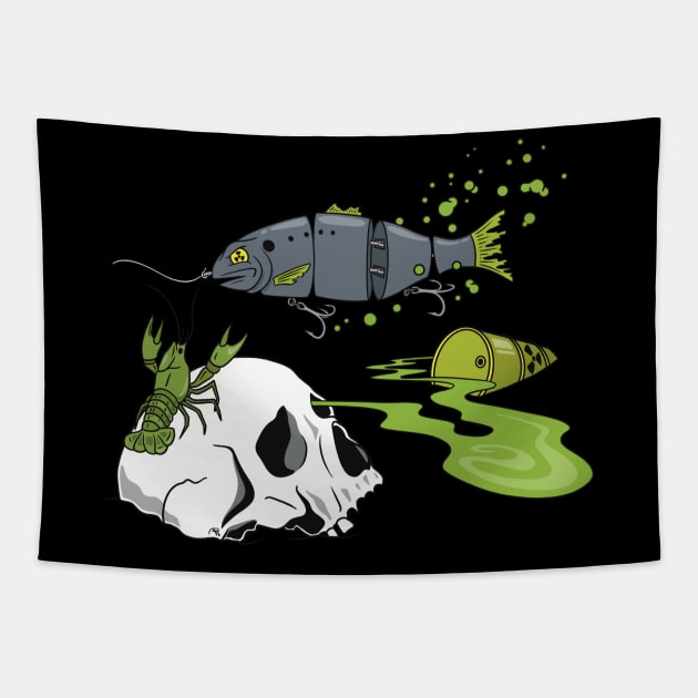 Rad Swimbait Tapestry by adamprovance