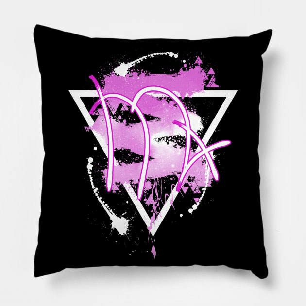 Virgo - Pink Sky Pillow by Scailaret