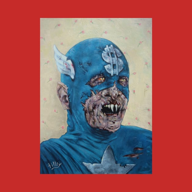 War Machine Captain America x Nosferatu Mashup Apocalyptic Portrait  A Surreal Fusion of Heroes and Horrors by Tiger Picasso