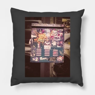 Street Graffiti Pop Art Stickers Tags NYC Pillow