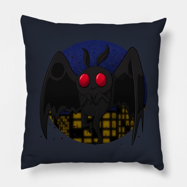 Chibi Mothman Pillow by Roa