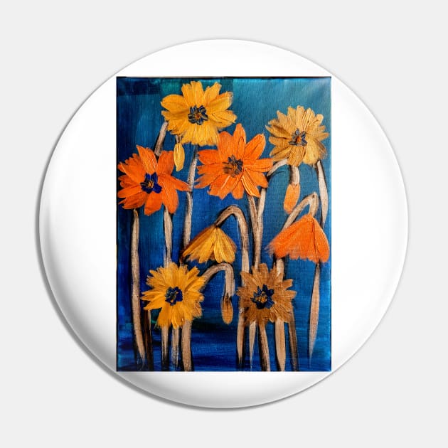 Some abstract flowers in metallic paint Pin by kkartwork