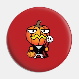 Halloween pumpkin monster Pin