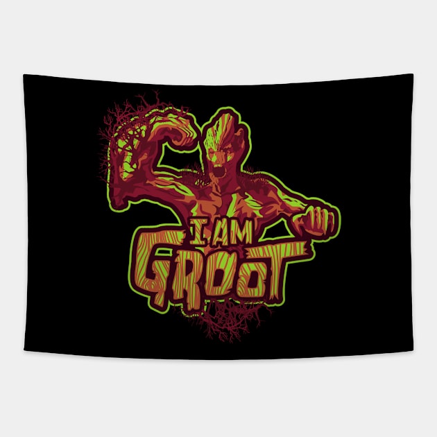 I Am Groot Tapestry by dayaganggu