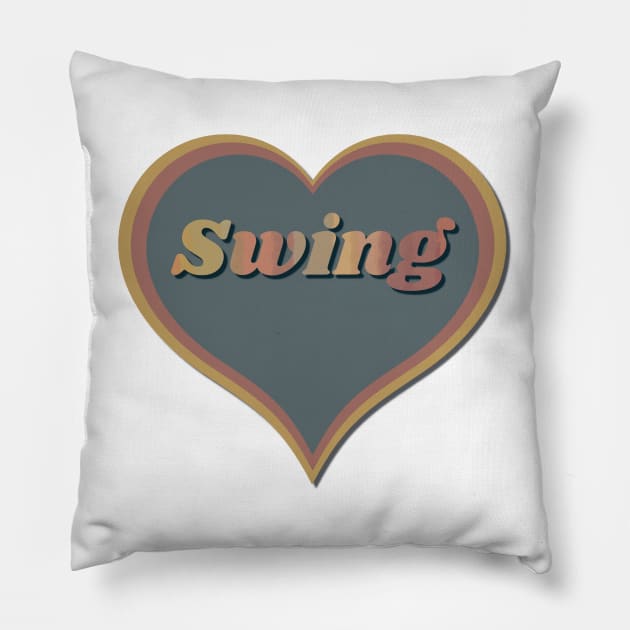 Swing heart Pillow by Bailamor