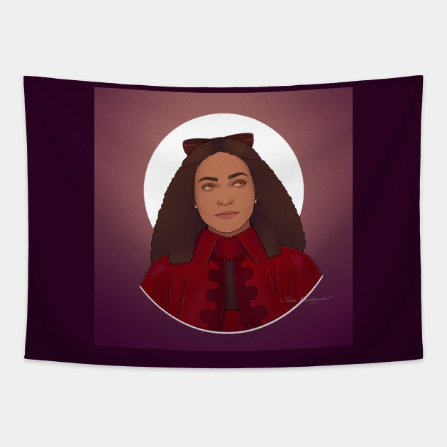 Vampire Claudia Tapestry by Flora Provenzano