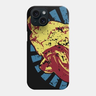 Sportbike Racing Motorcycle in Cool Distressed Retro Colors Phone Case