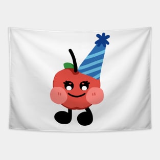 Happy Red Apple Tapestry