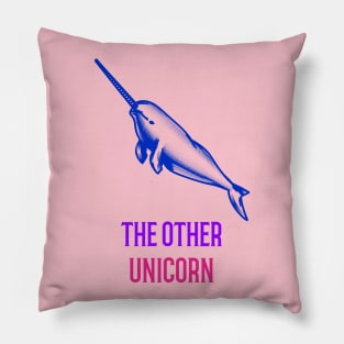 The Other Unicorn Narwhal Pillow