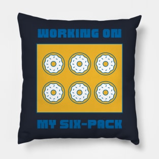Six-Pack Donut Workout Joke Pillow