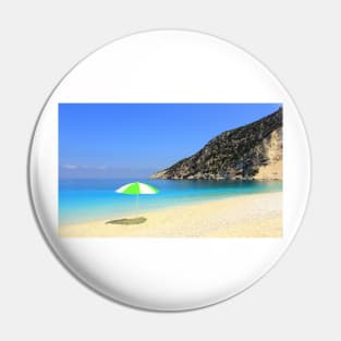 Sun, Sea and Shade - Myrtos Beach Pin